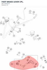 Diagram preview: FOOT BRAKE LEVER CPL. (90113050233)