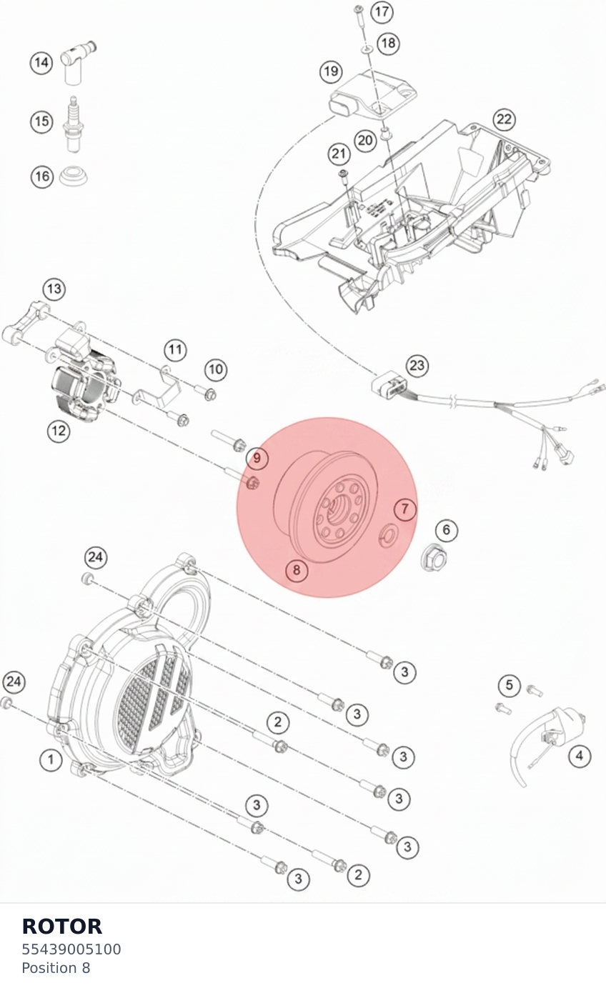 Diagram preview: ROTOR (55439005100)