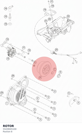 Diagram preview: ROTOR (55439005100)