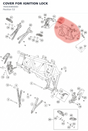 Diagram preview: COVER FOR IGNITION LOCK (76503085000)