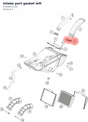 Diagram preview: Intake port gasket left (63506041150)