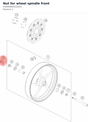 Diagram preview: Nut for wheel spindle front (A5600908102001)