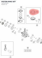 Diagram preview: PISTON RING SET (79130231044)