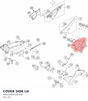 Diagram preview: COVER SIDE LH (A60108041000AB)