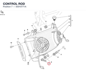 CONTROL ROD 83010771A diagram position