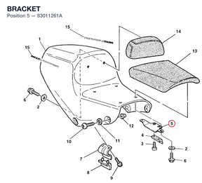 BRACKET 83011261A diagram position