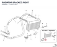 RADIATOR BRACKET, RIGHT 83011701A diagram position