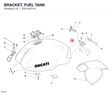 BRACKET, FUEL TANK 83012071A diagram position