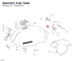 BRACKET, FUEL TANK 83012071A diagram position