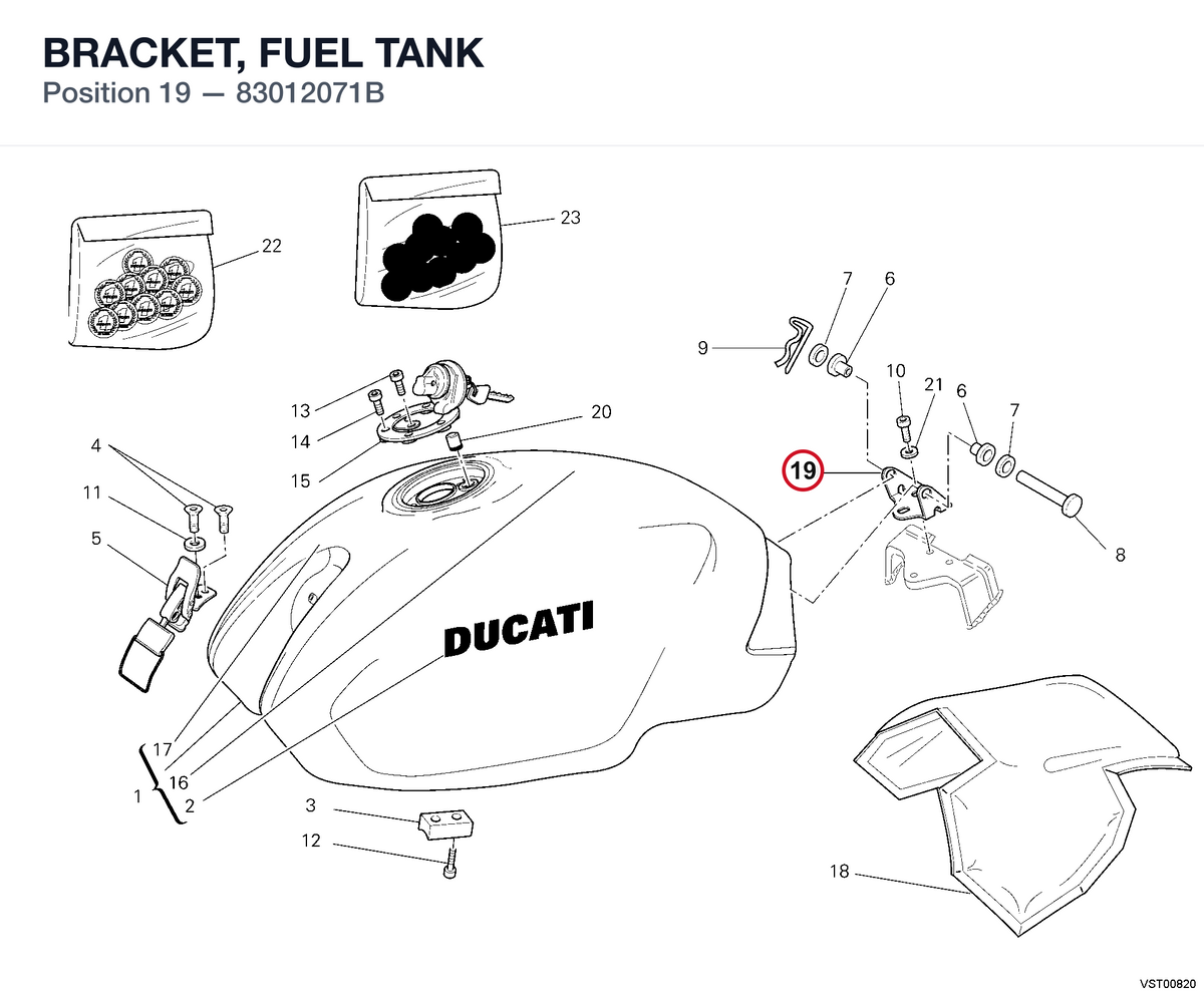 BRACKET, FUEL TANK