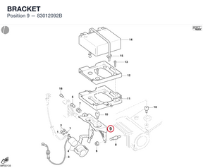 BRACKET 83012092B diagram position