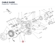 CABLE GUIDE 83012351A diagram position