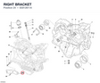 RIGHT BRACKET 83012611A diagram position