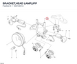 BRACKET,HEAD LAMP,UPP 83013941A diagram position