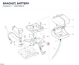 BRACKET, BATTERY 83013961A diagram position