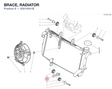 BRACE, RADIATOR 83014041B diagram position