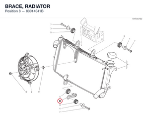 BRACE, RADIATOR 83014041B diagram position