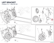 LEFT BRACKET 83014211B diagram position
