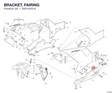 BRACKET, FAIRING 83014231A diagram position