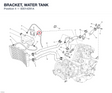 BRACKET, WATER TANK 83014291A diagram position