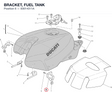 BRACKET, FUEL TANK 83014311A diagram position