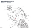 BRACKET, SEAT LOCK 83014401A diagram position