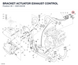 BRACKET ACTUATOR EXHAUST CONTROL 83014531B diagram position