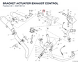 BRACKET ACTUATOR EXHAUST CONTROL