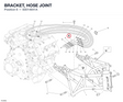 BRACKET, HOSE JOINT 83014641A diagram position