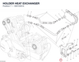 HOLDER HEAT EXCHANGER 83015301A diagram position