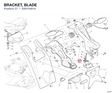BRACKET, BLADE 83015481A diagram position