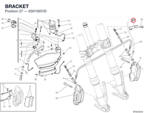 BRACKET 83015651D diagram position