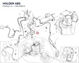 HOLDER ABS 83015691A diagram position