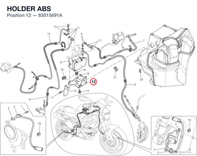 HOLDER ABS 83015691A diagram position