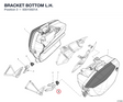 BRACKET BOTTOM  L.H. 83015921A diagram position