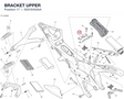 BRACKET UPPER 83016452AA diagram position