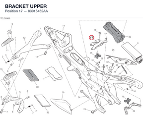 BRACKET UPPER 83016452AA diagram position