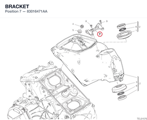 BRACKET 83016471AA diagram position