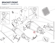 BRACKET FRONT 83016511AA diagram position