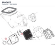 BRACKET 83016582A diagram position