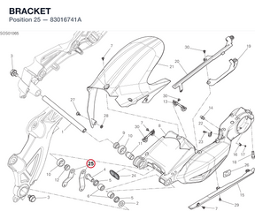 BRACKET 83016741A diagram position