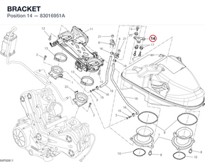 BRACKET 83016951A diagram position