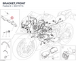 BRACKET, FRONT 83017071A diagram position