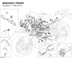 BRACKET, FRONT 83017071A diagram position
