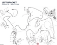 LEFT BRACKET 83017121AA diagram position