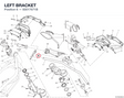 LEFT BRACKET 83017671B diagram position