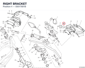RIGHT BRACKET 83017681B diagram position