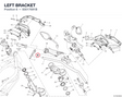 LEFT BRACKET 83017691B diagram position