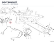 RIGHT BRACKET 83017893AA diagram position