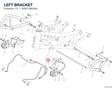 LEFT BRACKET 83017903AA diagram position